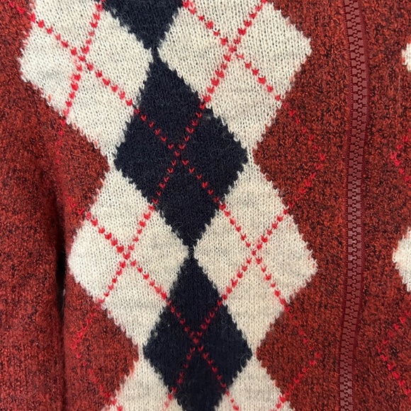 UO Argyle Zip Up Top - Picture 2 of 5